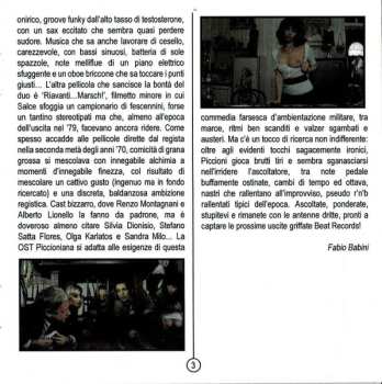 CD Piero Piccioni: Rag. Arturo De Fanti Bancario-Precario (Original Motion Picture Soundtrack) / Riavanti... Marsch! (Original Motion Picture Soundtrack) LTD