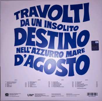 2LP Piero Piccioni: Travolti Da Un Insolito Destino Nell'Azzurro Mare D'Agosto (Colonna Sonora Originale) 