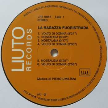 LP/CD Piero Umiliani: La Ragazza Fuoristrada
