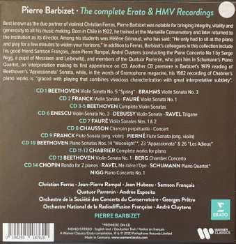 14CD/Doos Pierre Barbizet: The Complete Erato & HMV Recordings