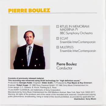 CD Pierre Boulez: Rituel In Memoriam Bruno Maderna / Eclat / Multiples