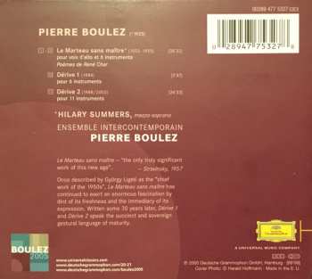 CD Pierre Boulez: Le Marteau Sans Maître | Dérive 1 & 2