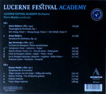 2CD Igor Stravinsky: Lucerne Festival Academy - Webern | Stravinsky | Mahler