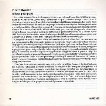 CD Pierre Boulez: Piano Sonatas Nos. 1 - 3