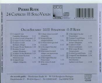 CD Pierre Rode: 24 Caprices For Solo Violin