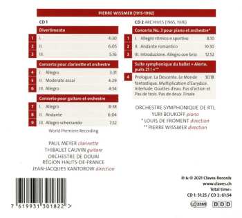 2CD Pierre Wissmer: Musique Symphonique & Concertos