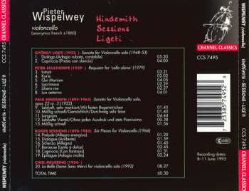 CD Pieter Wispelwey: Hindemith - Sessions - Ligeti