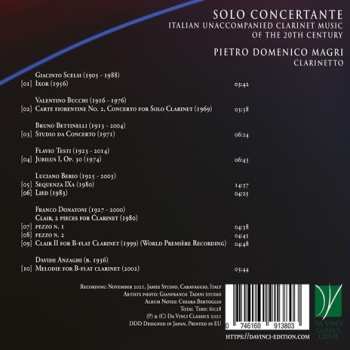 CD Pietro Domenico Magri: Solo Concertante: Italian Unaccompanied Clarinet Music Of The 20th Century