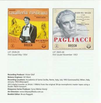 2CD Franco Ghione: Cavalleria Rusticana • Pagliacci