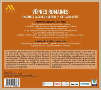 CD Alessandro Scarlatti: Vêpres Romaines