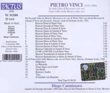 CD Pietro Vinci: I Ricercari A Tre Voci