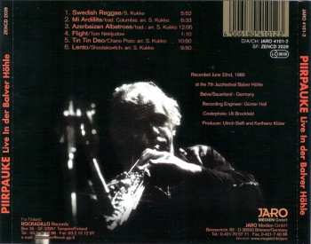 CD Piirpauke: Live In Der Balver Höhle