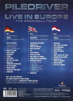 3CD/DVD/Doos/Blu-ray Piledriver: Live In Europe - The ROCKWALL-Tour