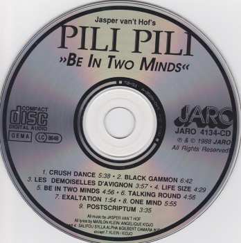 CD Pili Pili: Be In Two Minds