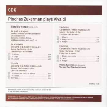 6CD/Doos Antonio Vivaldi: Pinchas Zukerman Plays Vivaldi