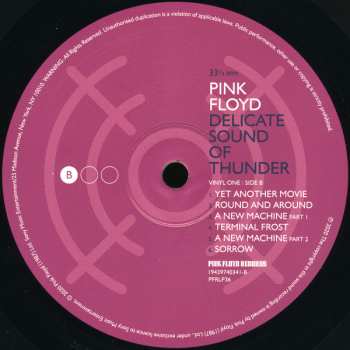 3LP Pink Floyd: Delicate Sound Of Thunder