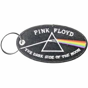 Merch Pink Floyd: Sleutelhanger Dark Side Of The Moon Oval Black Border 