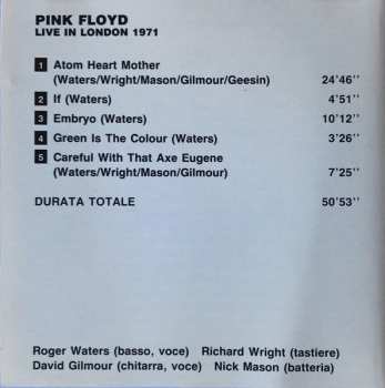 CD Pink Floyd: Live In London 1971