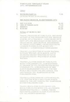 CD/DVD/Blu-ray Pink Floyd: The Early Years 1971 Reverber/ation