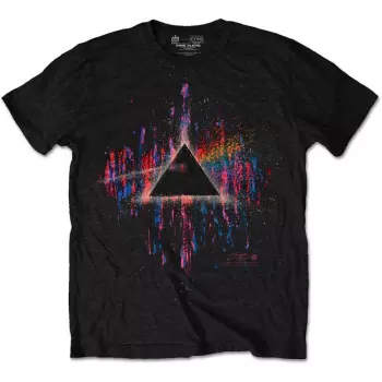 T-shirt Dark Side Of The Moon Pink Splatter 