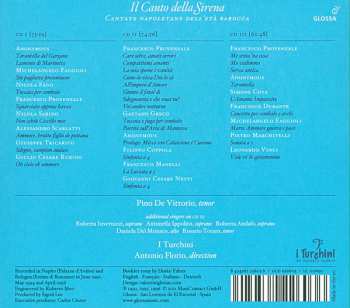 3CD Pino de Vittorio: Il Canto Della Sirena - Cantate Napoletane Dell’età Barocca