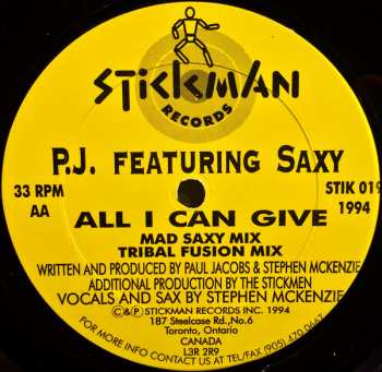 CD Paul Jacobs: All I Can Give