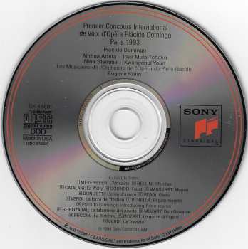 CD Placido Domingo: The First Placido Domingo International Voice Competition (Gala Concert)
