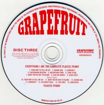 3CD/Doos Plastic Penny: Everything I Am: The Complete Plastic Penny