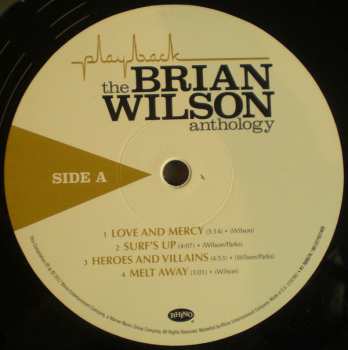 2LP Brian Wilson: Playback: The Brian Wilson Anthology