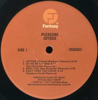 LP Pleasure: Joyous