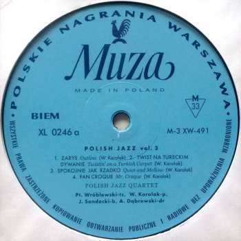 LP Polish Jazz Quartet: Polish Jazz Quartet