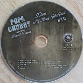 2CD Popa Chubby: Live At G. Bluey’s Juke Joint Nyc