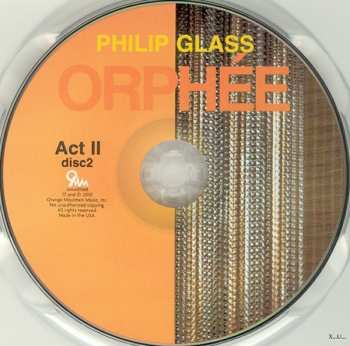 2CD Philip Glass: Orphée