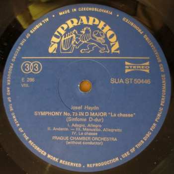LP Prague Chamber Orchestra: Symphony No. 73 "La Chasse" · Symphony No. 96 "The Miracle"