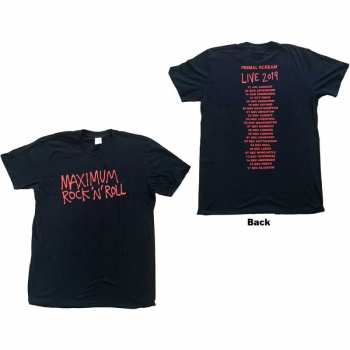 Merch Primal Scream: Tričko Maximum Rnr  XS