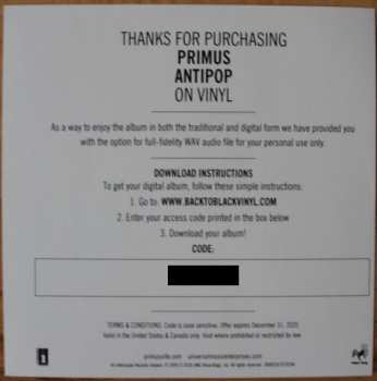 2LP Primus: Antipop