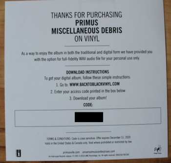 LP Primus: Miscellaneous Debris LTD
