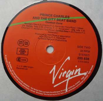 LP Prince Charles And The City Beat Band: Combat Zone