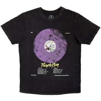 Merch Prince: Stone Wash T-shirt Purple Rain Disc