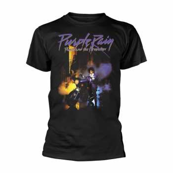 Merch Prince: Tričko Purple Rain (black) S