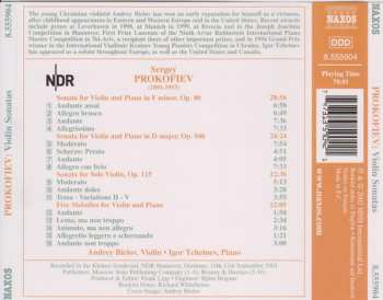 CD Sergei Prokofiev: Violin Sonatas