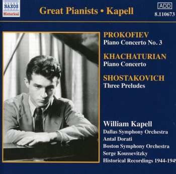 CD Sergei Prokofiev: Kapell: Prokofiev, Shostakovich, Khachaturian