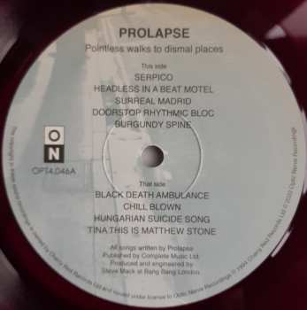 2LP Prolapse: Pointless Walks To Dismal Places CLR