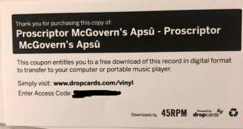 LP Proscriptor McGovern's Apsû: Proscriptor McGovern's Apsû LTD | NUM | PIC