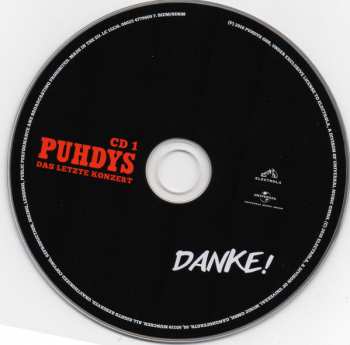 2CD Puhdys: Das Letzte Konzert Danke!
