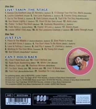 2CD Pure Prairie League: Live! Takin' The Stage / Just Fly / Can't Hold Back