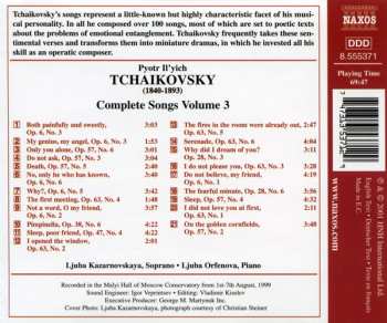 CD Pyotr Ilyich Tchaikovsky: Complete Songs - Volume 3