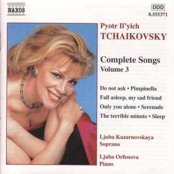 CD Pyotr Ilyich Tchaikovsky: Complete Songs - Volume 3