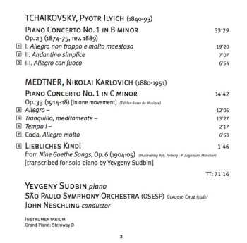 SACD Pyotr Ilyich Tchaikovsky: First Piano Concertos