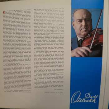 2LP Pyotr Ilyich Tchaikovsky: David Oistrakh (Jubilee Concerts /The 60th Anniversary/)
